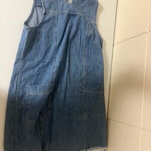 Denim Women’s Dress with Pockets